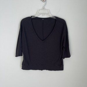 Lululemon Black Short Sleeve Deep Cove Tee